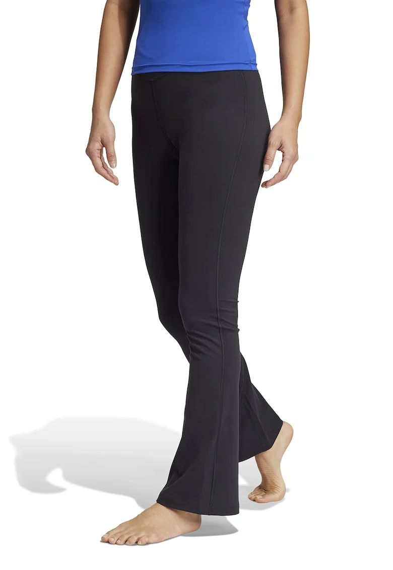 Pantaloni evazati pentru yoga, Negru