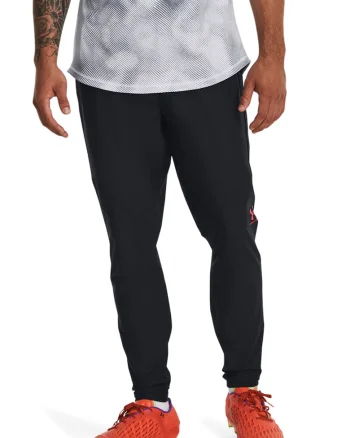 Pantaloni cu buzunare laterale pentru fotbal Challenger Pro, Negru melange