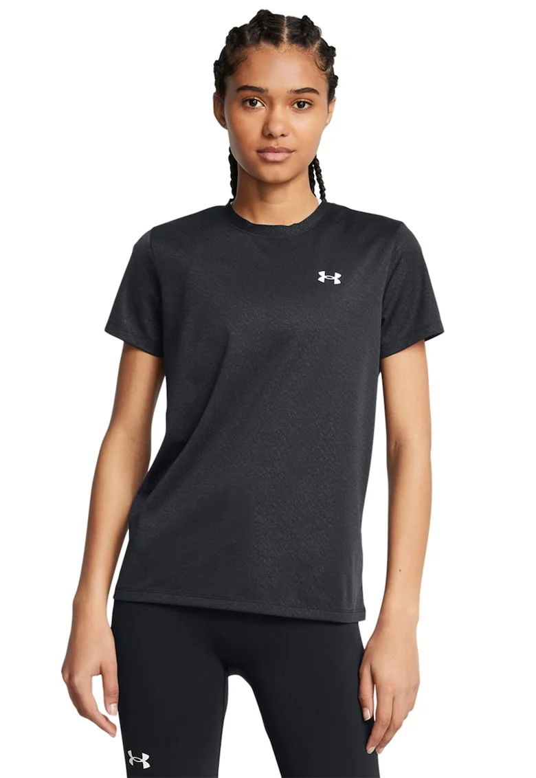 Tricou slim fit UA Tech™ Riddle, Negru