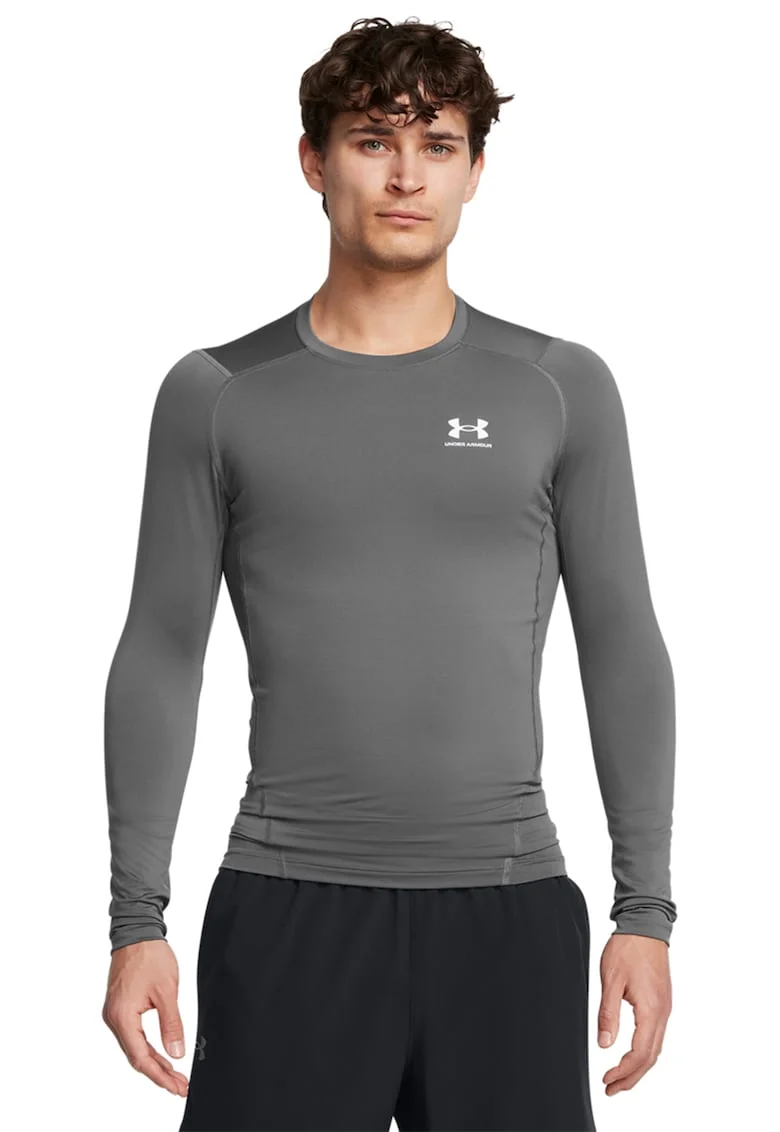 Bluza de compresie pentru fitness HeatGear®, Gri