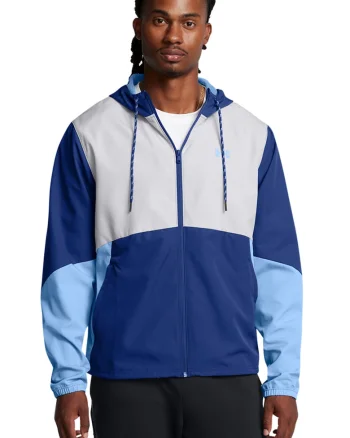 Jacheta pentru antrrenament Legacy Windbreaker, Albastru glaciar/Alb murdar/Albastru deschis