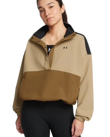 Bluza de trening rezistenta la apa pentru antrenament, Maro/Bej deschis