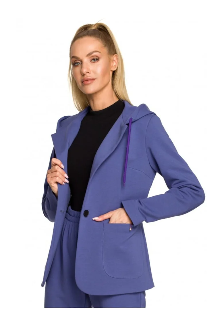 Jacheta dama,  Bumbac/Elastan, Indigo
