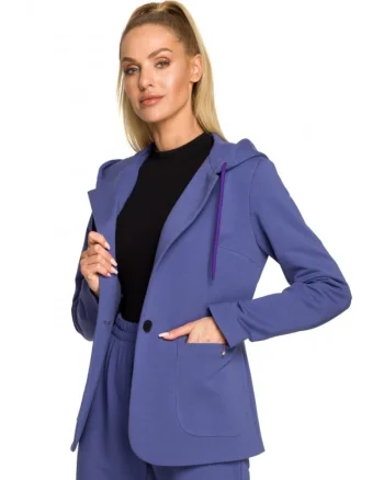 Jacheta dama,  Bumbac/Elastan, Indigo