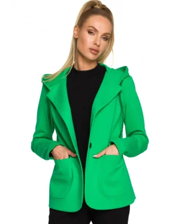 Jacheta dama,  Bumbac/Elastan, Verde