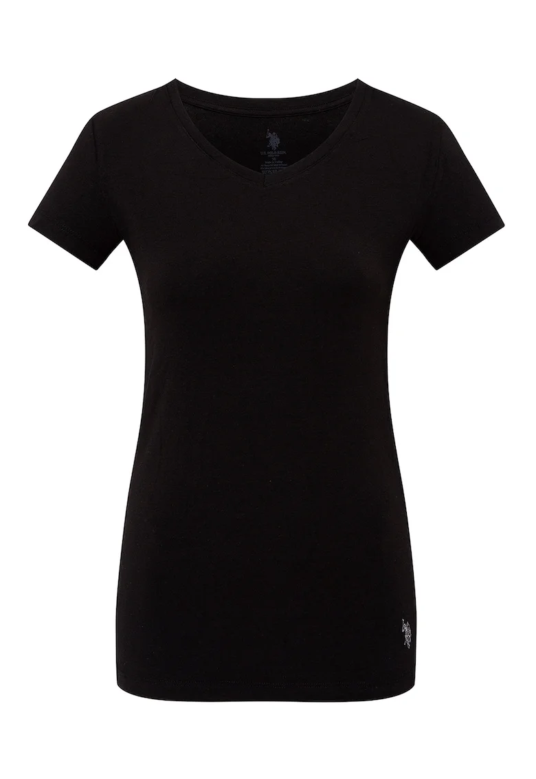 Tricou de casa cu logo discret, Negru
