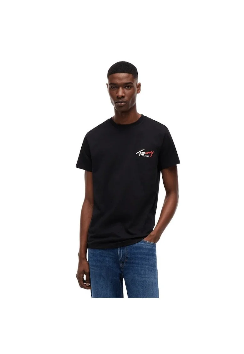 Tricou  TJM SLIM SIGN CHEST SS TEE EXT-DM0DM22538-BDS