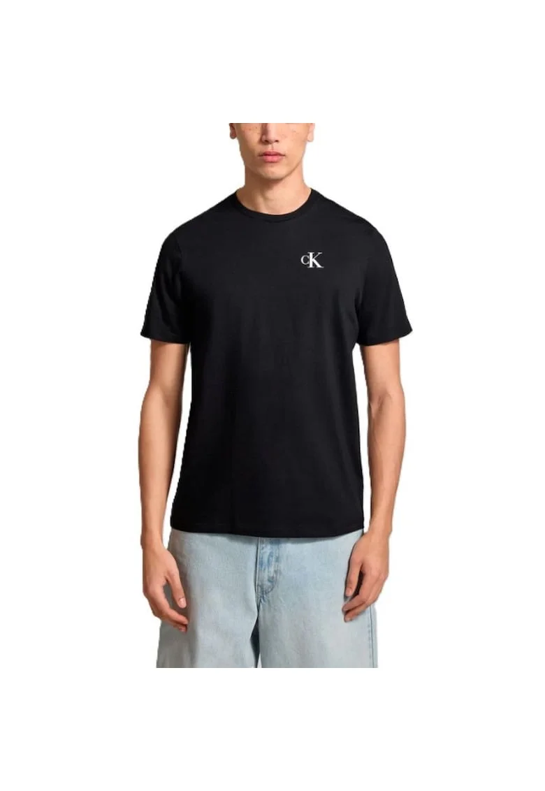 Tricou  pentru Barbati, ss 30s classic back monologo tee, LV14RF852G-UB1, Negru, Negru