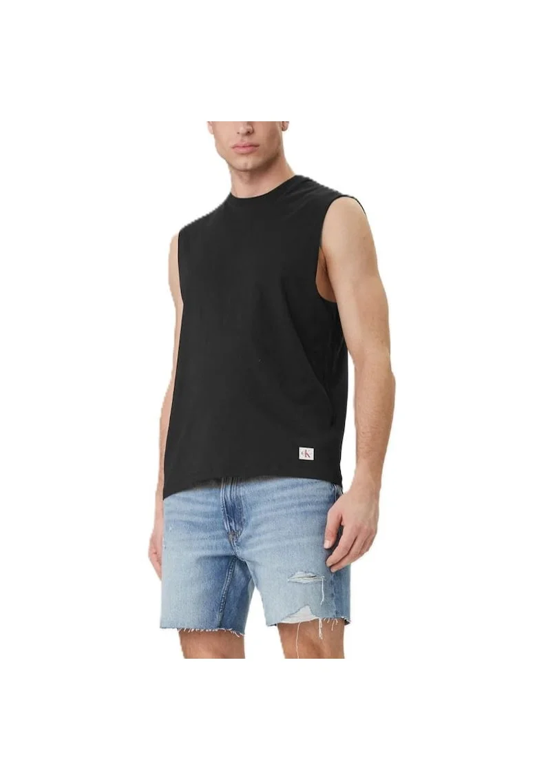 Maiou  30S JERSEY BADGE MUSCLE TANK-LV04RF273G-UB1