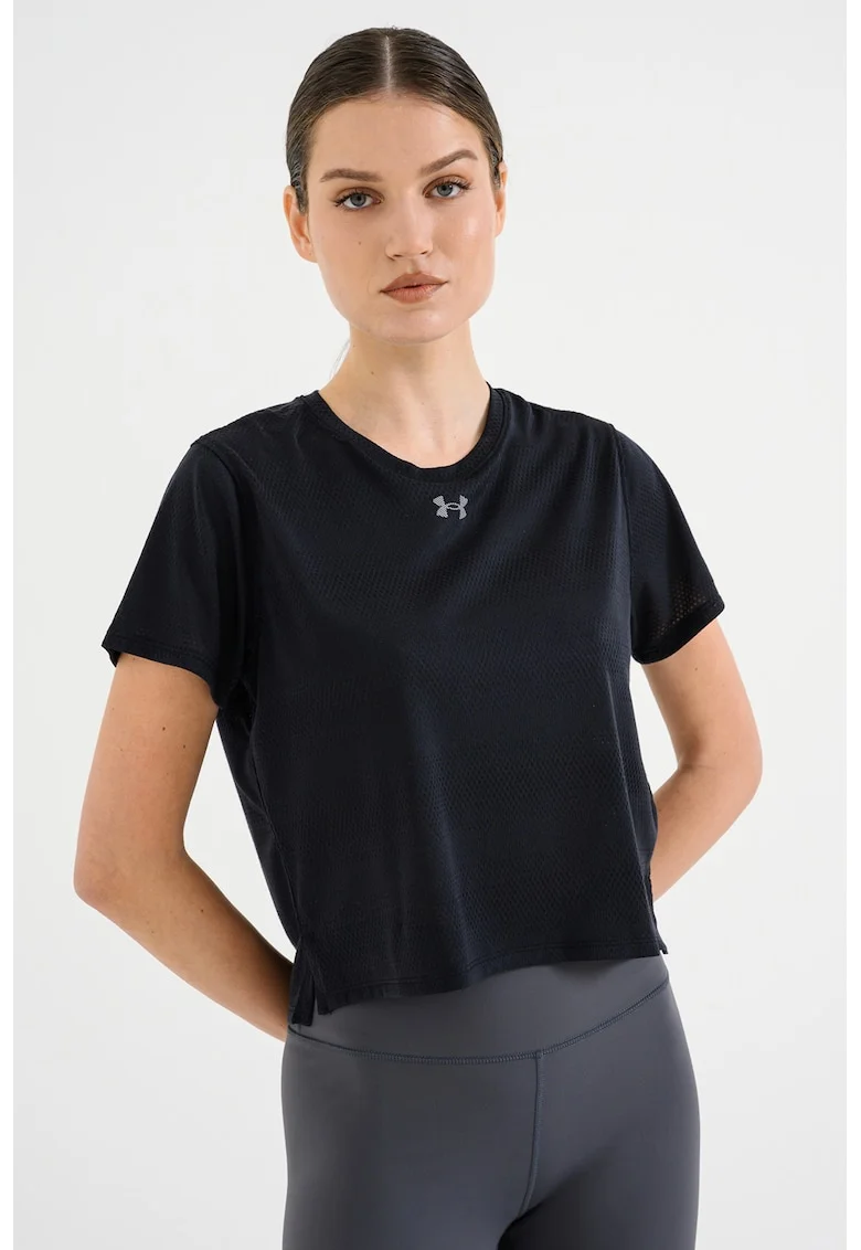 Tricou lejer pentru alergare Velociti, Negru