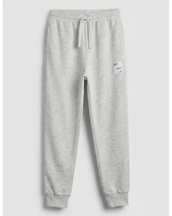 Pantaloni de trening din amestec de bumbac, Gri melange