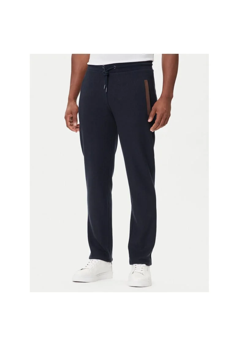 Pantaloni de trening,  bumbac/poliester, bleumarinvdsa, Bleumarin