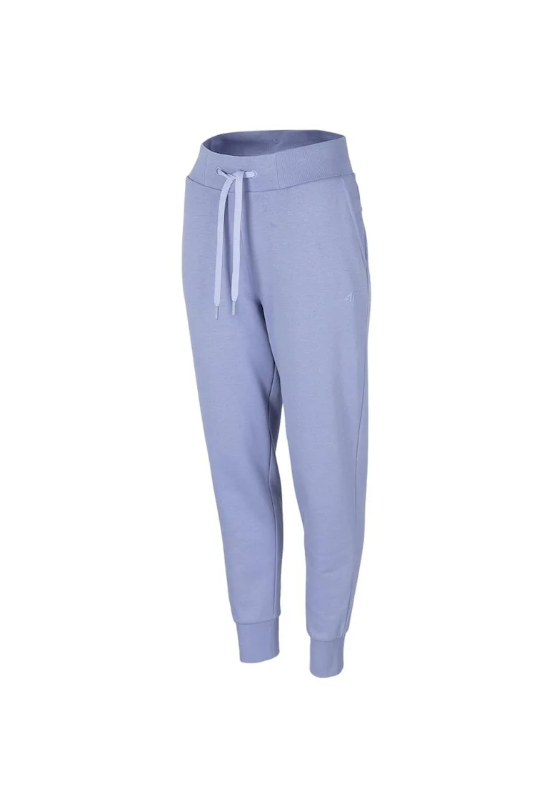 Pantaloni sport dama,  H4Z22 SPDD351 32S, Bumbac/Poliester, Albastru denim, Albastru inchis