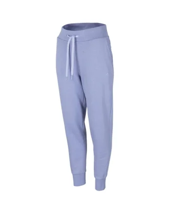Pantaloni sport dama,  H4Z22 SPDD351 32S, Bumbac/Poliester, Albastru denim, Albastru inchis