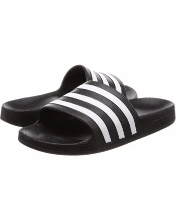 Papuci Adilette Aqua, Negru | Alb