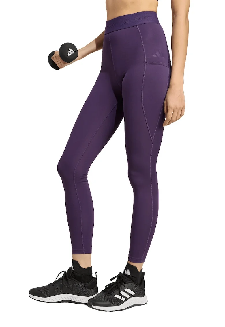 Colanti cu talie inalta, pentru fitness, Mov inchis