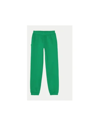 Pantaloni fete,  303943103, Bumbac/Poliester, Verde, Verde