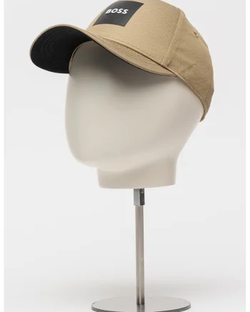 Sapca basebal cu logo, Negru/Kaki