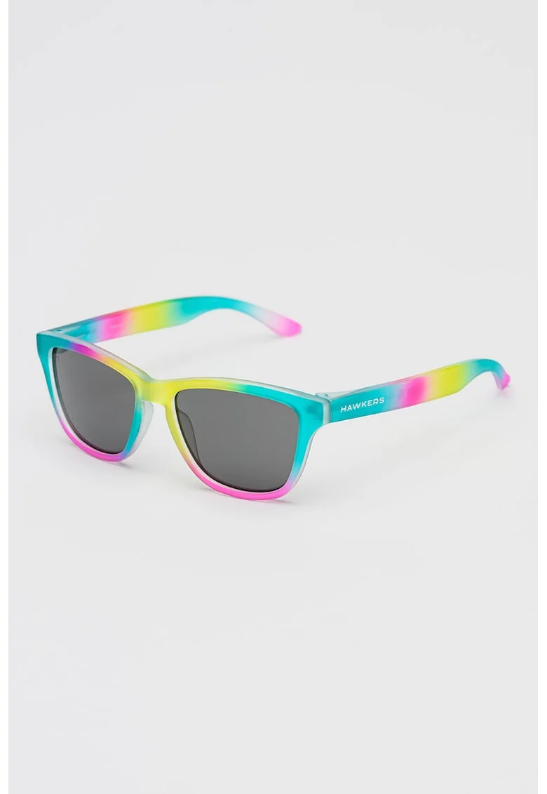 Ochelari de soare patrati cu lentile uni, Multicolor