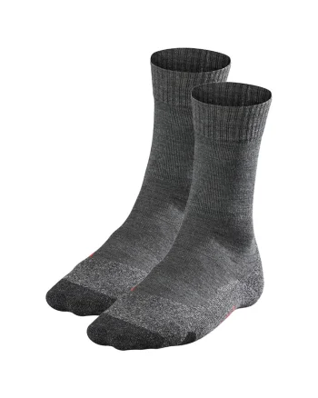 Set de sosete din amestec de lana, pentru trekking TK2- 2 perechi, Gri melange