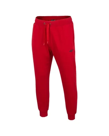 Pantaloni de trening pentru barbati,  H4Z22-SPMD350, poliester/bumbac, rosu