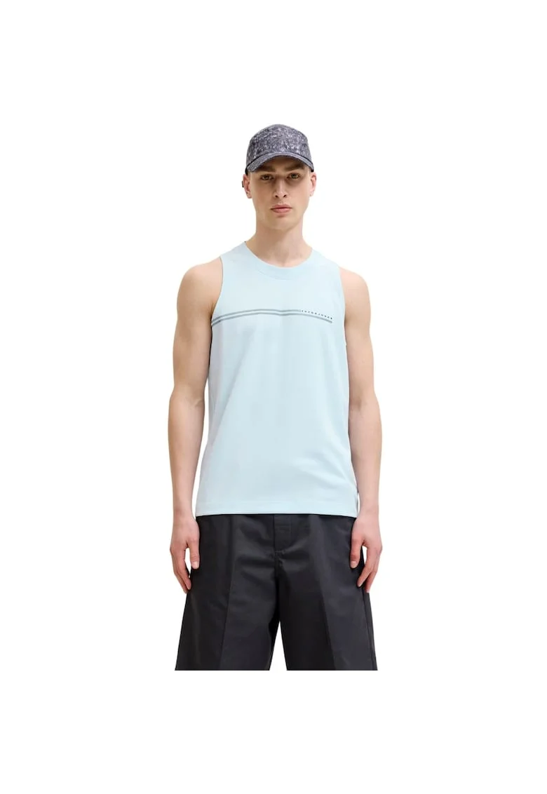 Maiou JACK &JONES Fusion Chest Brand 59942, Albastru deschis