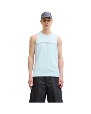 Maiou JACK &JONES Fusion Chest Brand 59942, Albastru deschis