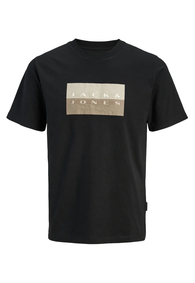 Tricou JACK &JONES Fusion Dots Print 59850, Negru