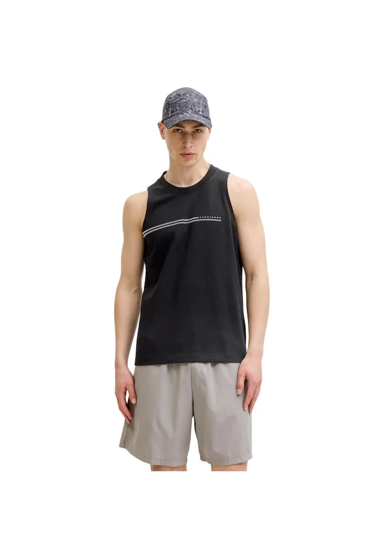Maiou JACK &JONES Fusion Chest Brand 59932, Negru
