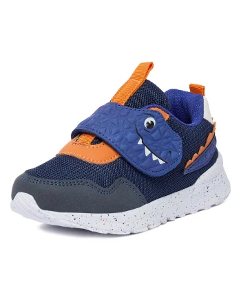 Pantofi sport copii,  albastru, material textil, Albastru