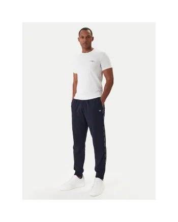 Pantaloni trening barbati,  bumbac/pwqfoliester, bleumarin, Bleumarin