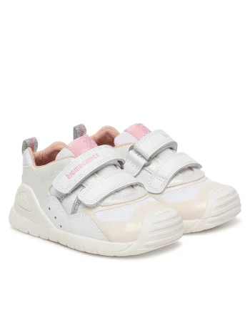Pantofi sport copii  din piele naturala, Alb