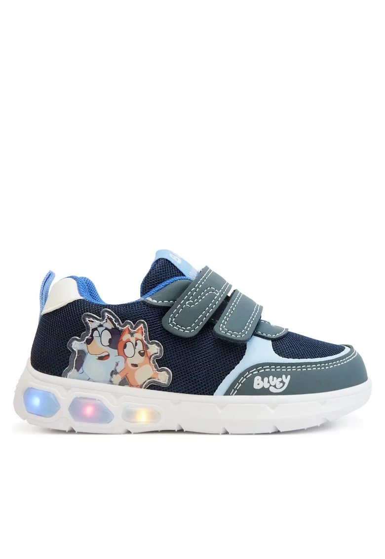 Pantofi velcro bleumarin pentru copii, Bleumarin