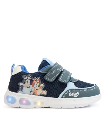 Pantofi velcro bleumarin pentru copii, Bleumarin