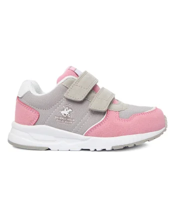 Pantofi sport copii,  sintetic si textil, gri, Gri