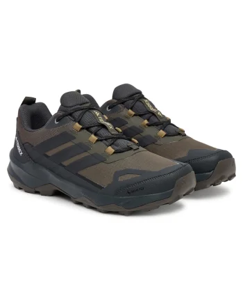Pantofi sport barbati,  trekking, maro, textil, Negru/Kaki