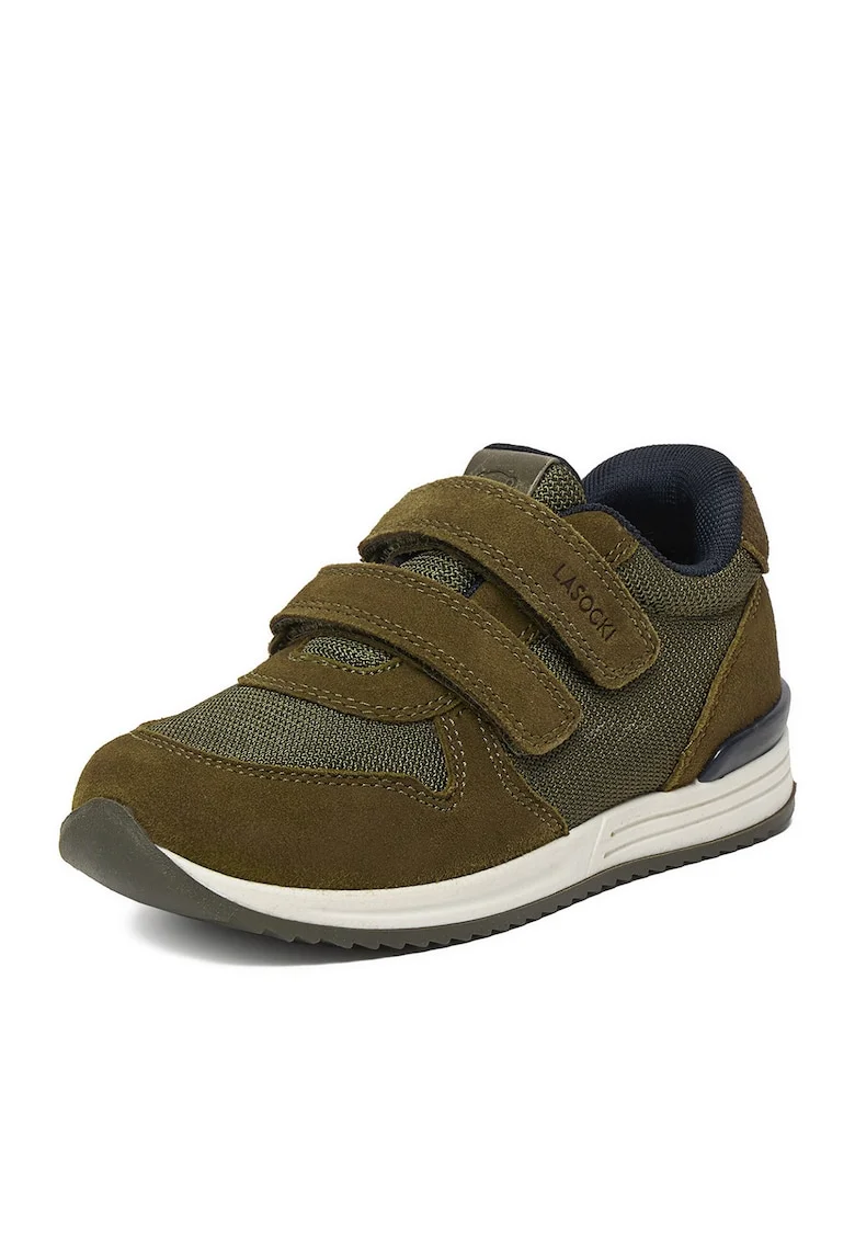 Pantofi sport copii din piele naturala, Verde