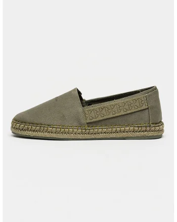 Espadrile din material textil Carlos, Verde feriga