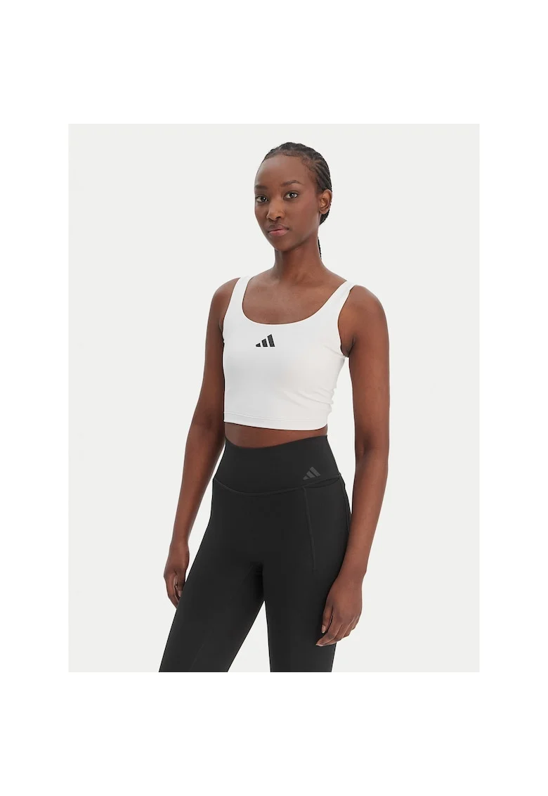 Maiou sport dama,  alb, poliester reciclat, Alb