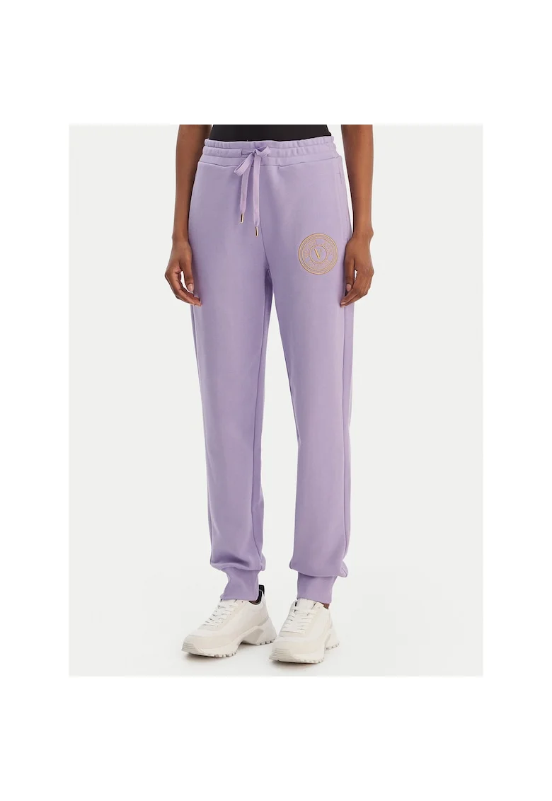 Pantaloni sport dama,  bumbac, violet, Violet