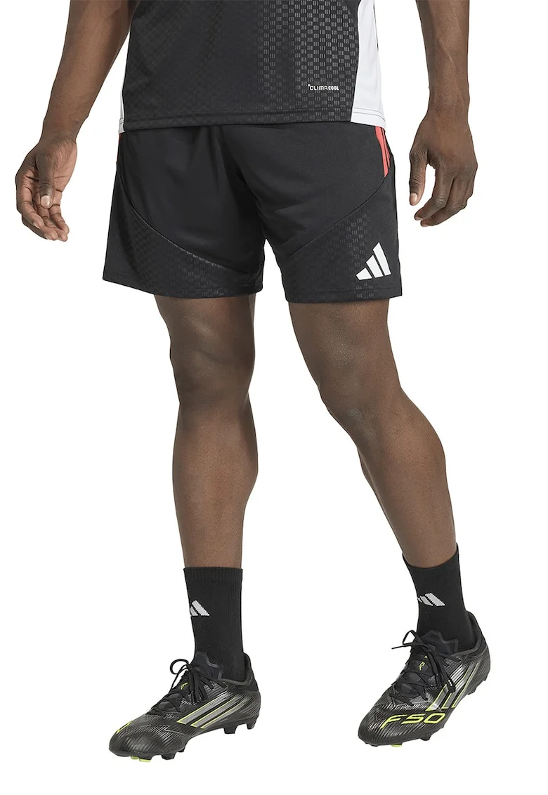 Pantaloni scurti cu logo pentru fotbal Tiro 26, Negru