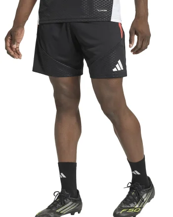 Pantaloni scurti cu logo pentru fotbal Tiro 26, Negru
