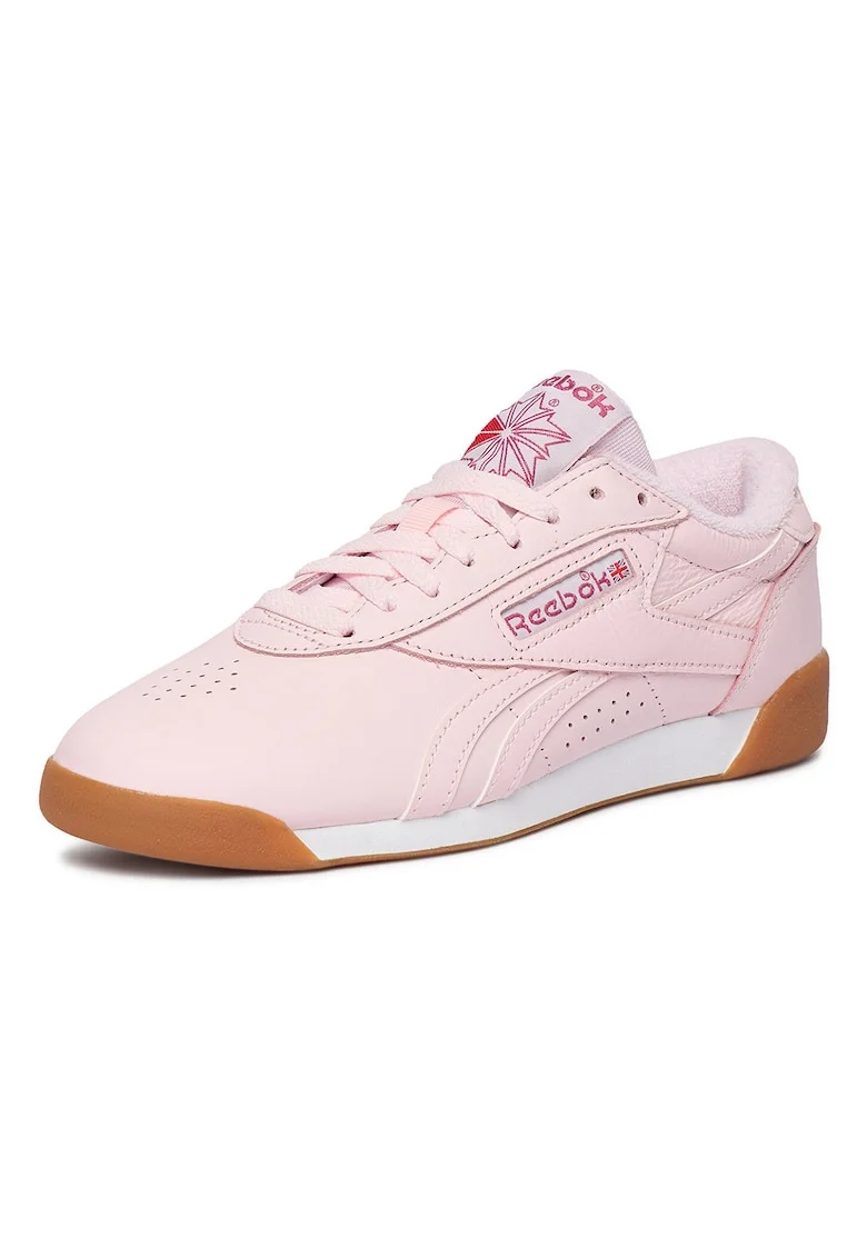 Pantofi sport dama,  piele naturala, roz, design atemporal,