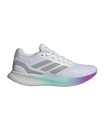 Pantofi Runfalcon 5 de plasa cu garnituri din material sintetice pentru alergare, Gri/Alb murdar