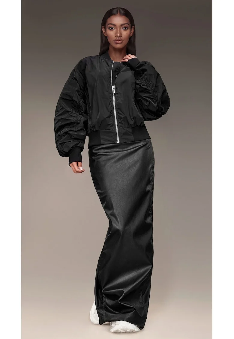 Jacheta LINEAR BREACH - J27163, Negru