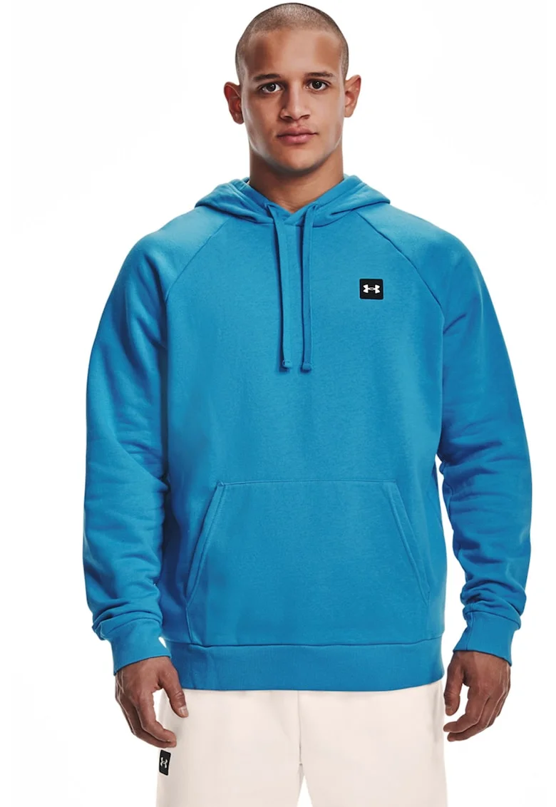 Hanorac cu buzunar kangaroo pentru fitness Rival, Albastru