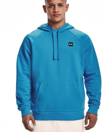 Hanorac cu buzunar kangaroo pentru fitness Rival, Albastru