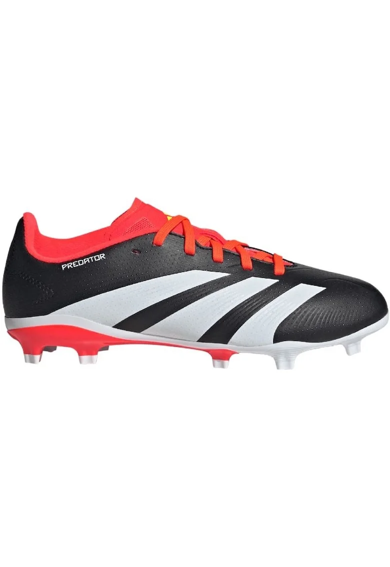 Pantofi de fotbal copii,  Predator League FG JR, Sintetic, Negru/Rosu