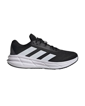Pantofi Questar 3 cu aspect tricotat pentru alergare, Negru/Gri cenusiu