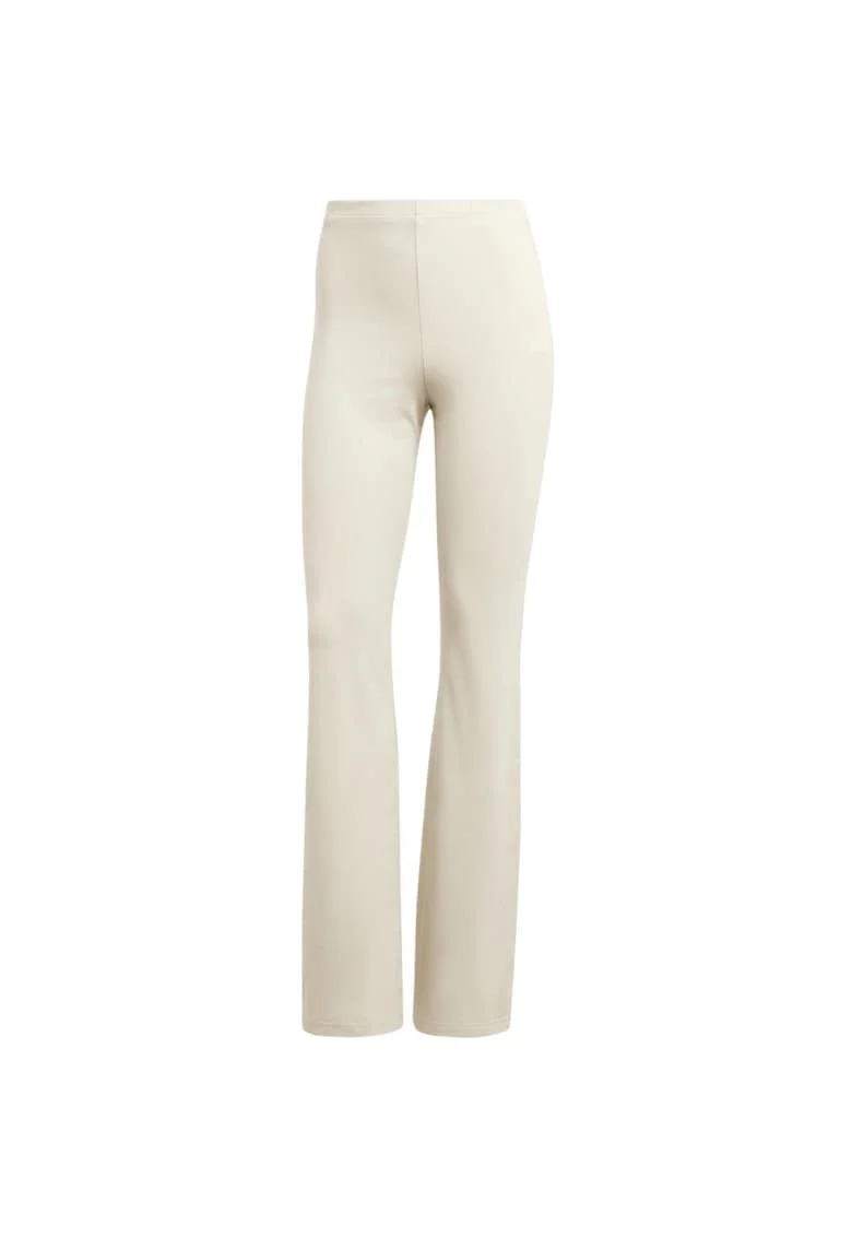 Pantaloni sport dama,  Essentials, croiala mulata, alb, bumbac